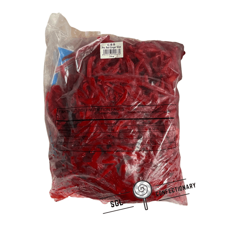 Red Ginger Slice 甜姜条 Asam Halia Merah Manis 2kg
