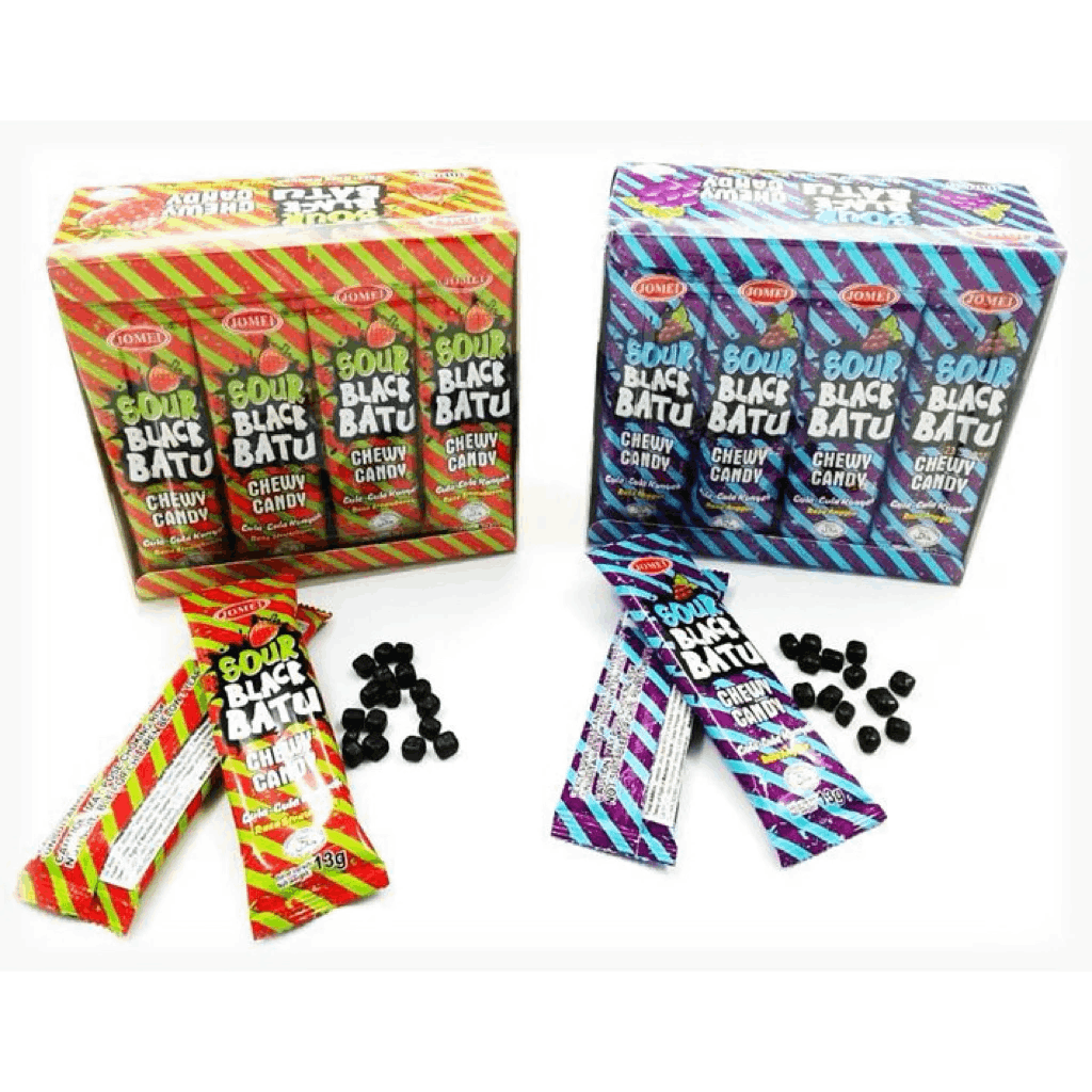 Jomei Gula Gula Masam Sour Black Batu Chewy Candy 30’s