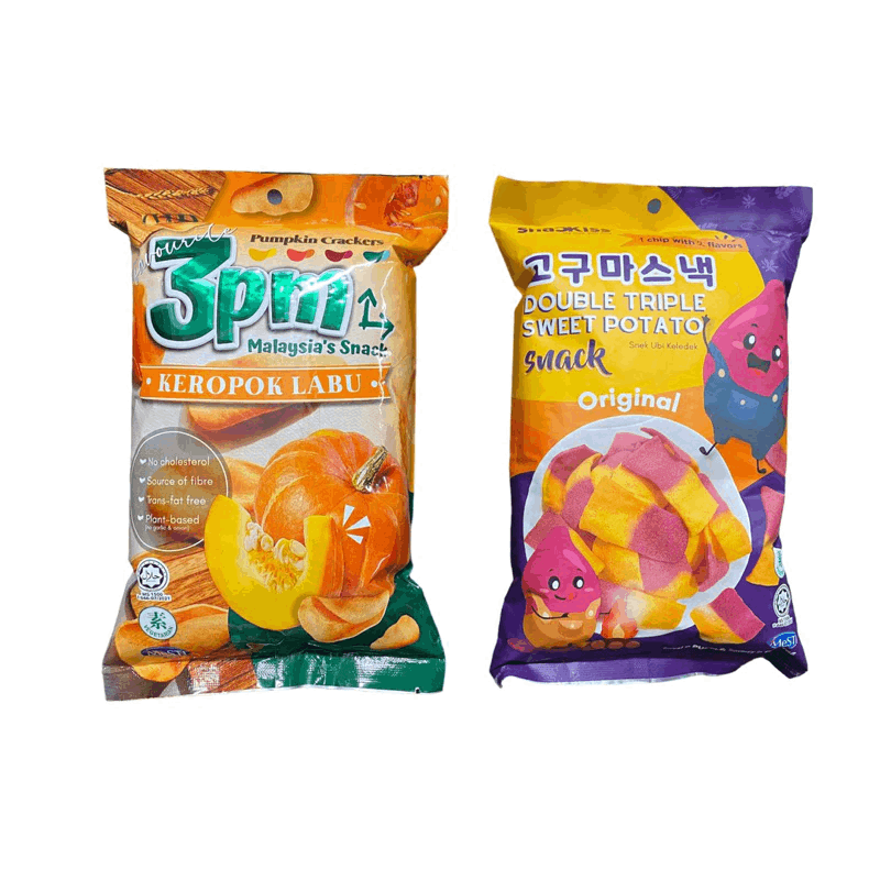 3PM Pumpkin Cracker | Double Triple Sweet Potato Snack 50g