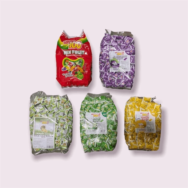 LOT100 ASSORTED FRUIT | MINTEC Honey Lemon Mint CANDY 300’s