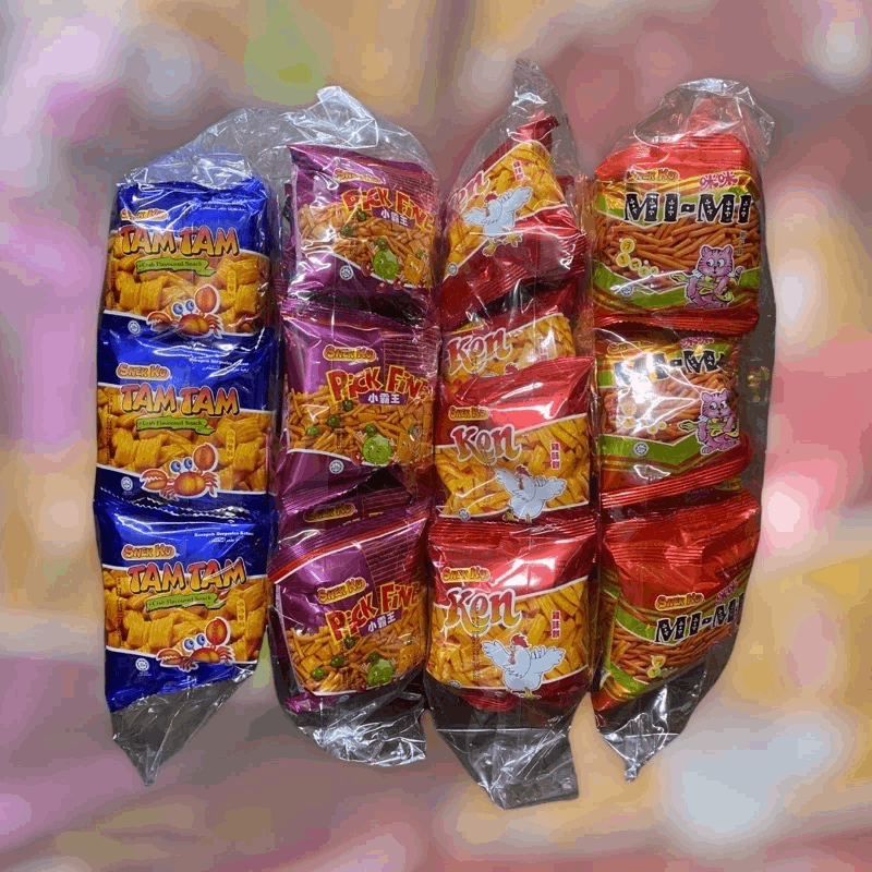 Snek Ku Tam Tam/Mimi/Mimi Garlic/Ken Chicken/Pick Fine 30’s x 18g