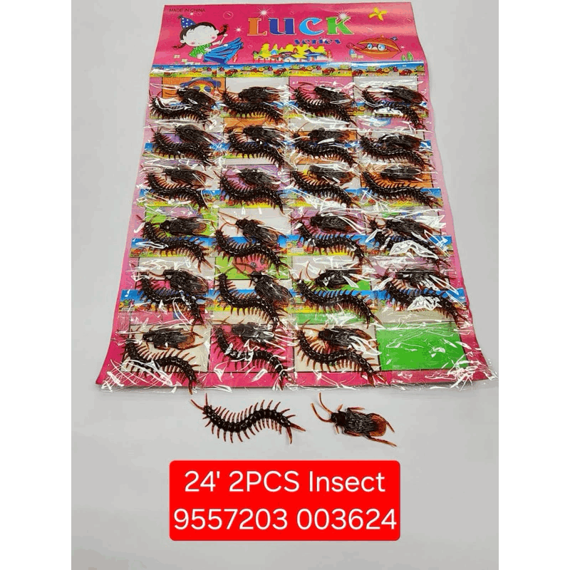 2PCS Insect Scary Toy 24’s
