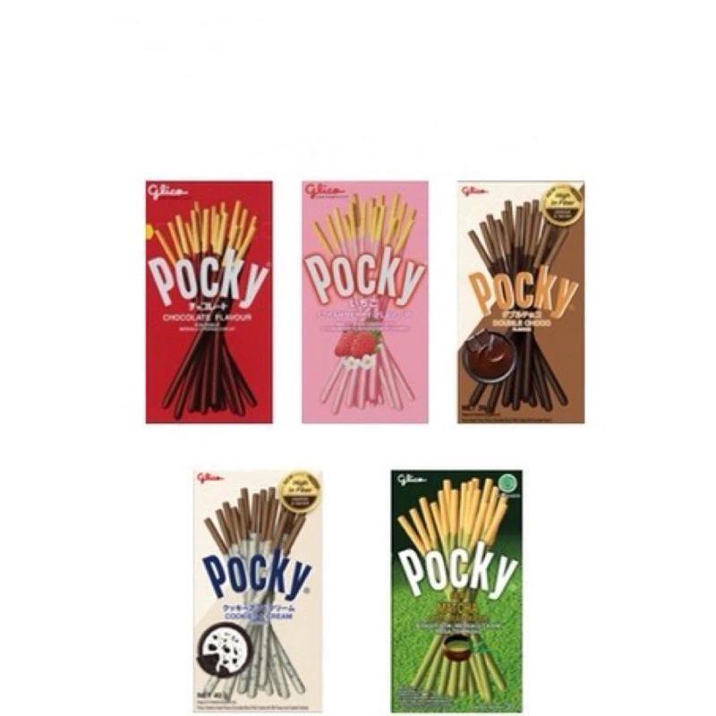 Pocky Stick 38g (Chocolate, Double Choc, Cookies , Strawberry, Green Tea Matcha, Milk)