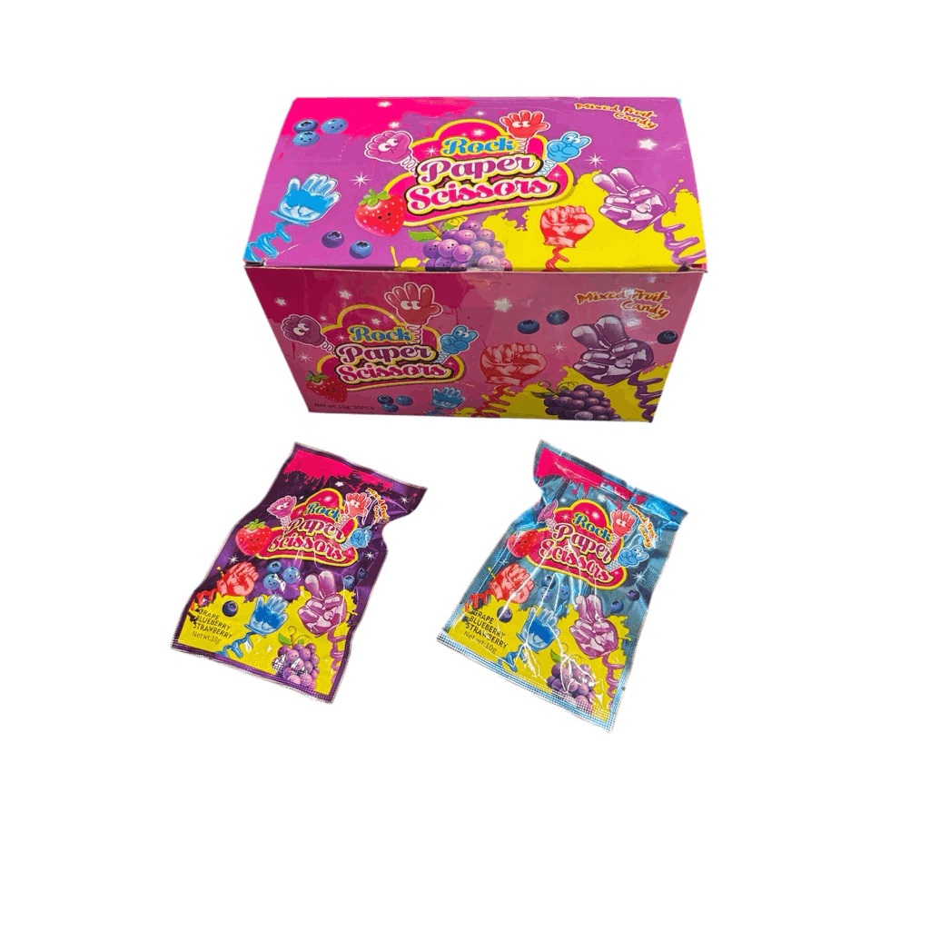 Gula Gula Rock Paper Scissors Mixed Fruit Candy 30pcs