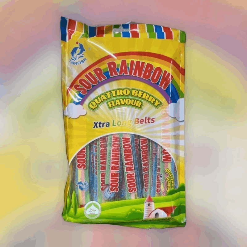 Xtra Long Belts Sour Rainbow 24’s