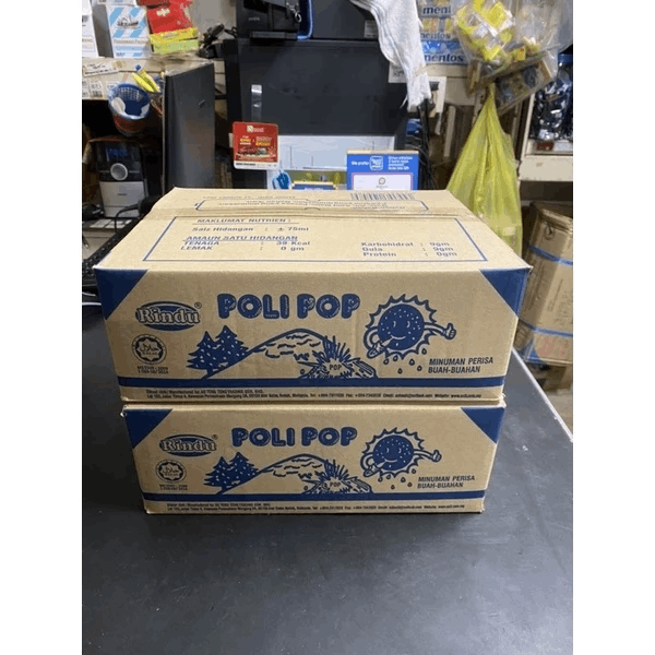 Rindu Ice Pop Miniman Perisa Buah-Buahan +-90pcs
