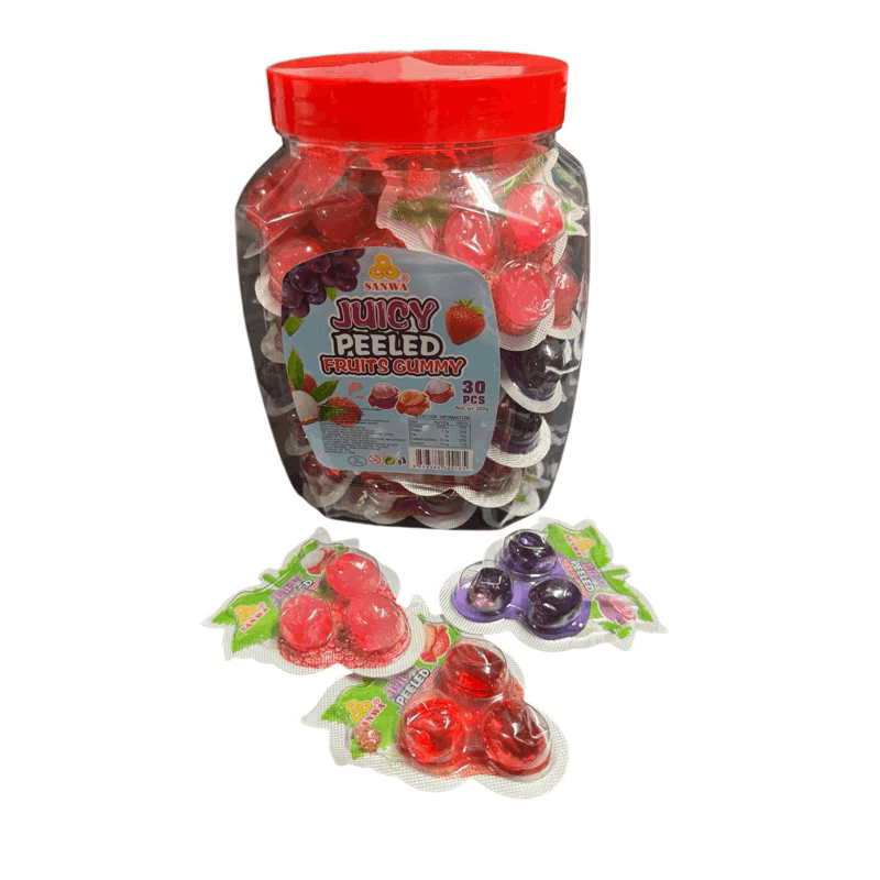 Sanwa Juicy Peeled Fruit Gummy 30’s