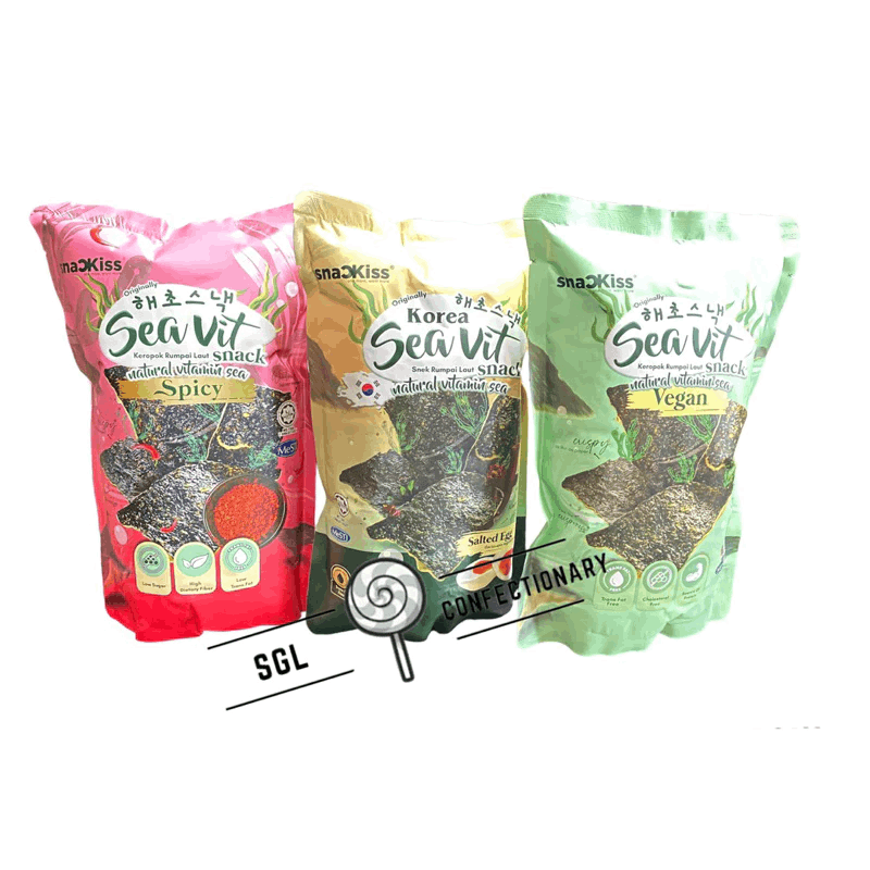 Snackiss Seavit Seaweed Snack Original | Spicy | Salted Egg | Golden Cereal 45g 50g