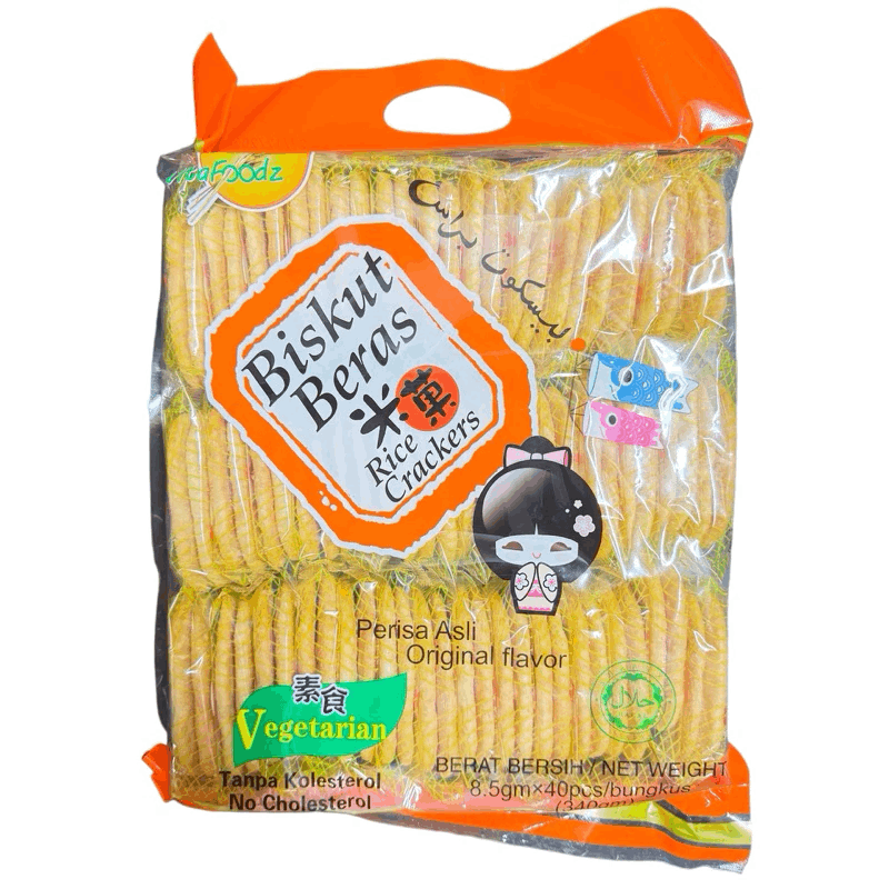 Vitafoodz Rice Crackers Biskut Beras米果 40pcs Vegetarian 素食