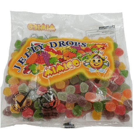 Mimico Multiple Fruit Flavoured Chewy Jelly Drops Sweet Soft Candy Pack 350g