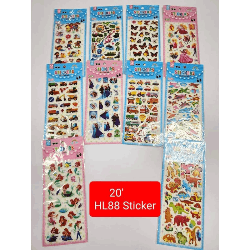 HL 88 Sticker Mix Random Design 20’s