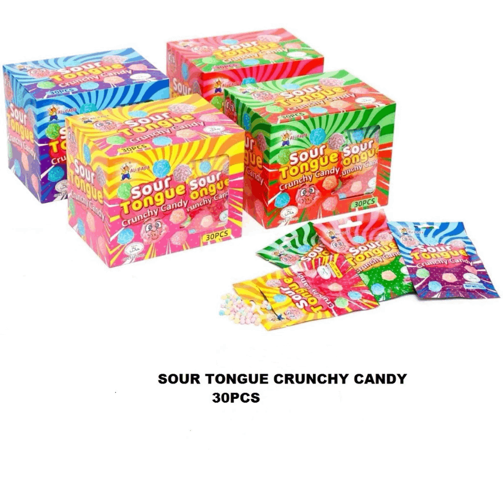 Sour Tongue Crunchy Candy 30’s