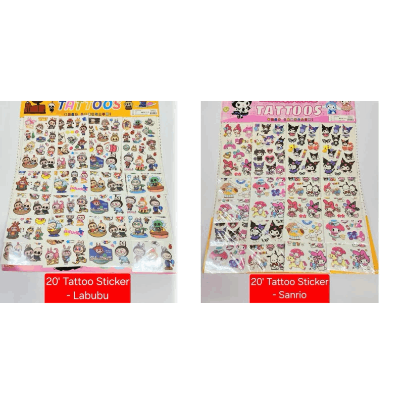 Sanrio | Labubu Tattoo Sticker 20’s