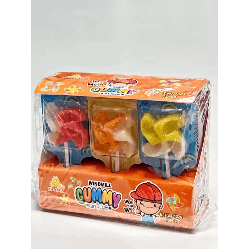 Sanwa Windmill Gummy Fruit Flav 12’s