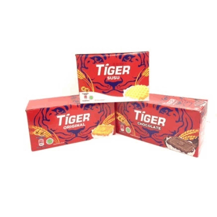 Tiger Biscuit 12x53.2gm Original / Chocolate Tiger Susu 12x75gm