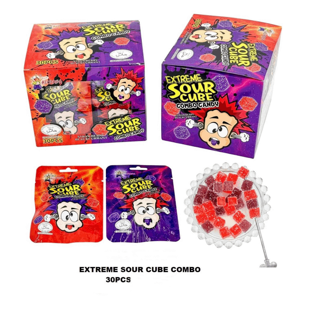Extreme Sour Cube Combo Candy 30’s
