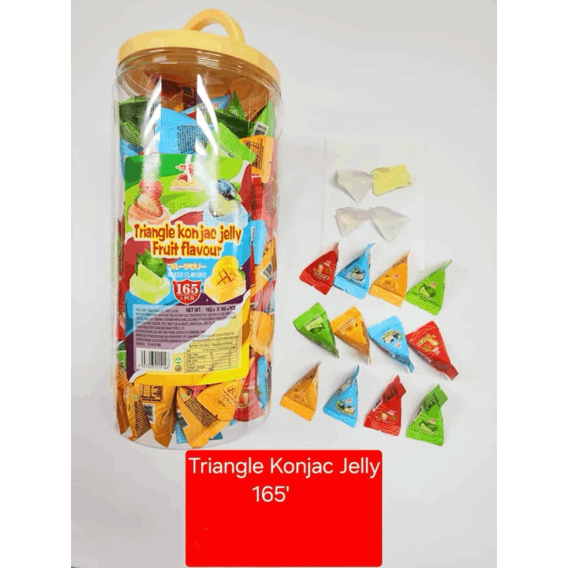 Triangle Konjac Jelly Fruit Flavour 165’s