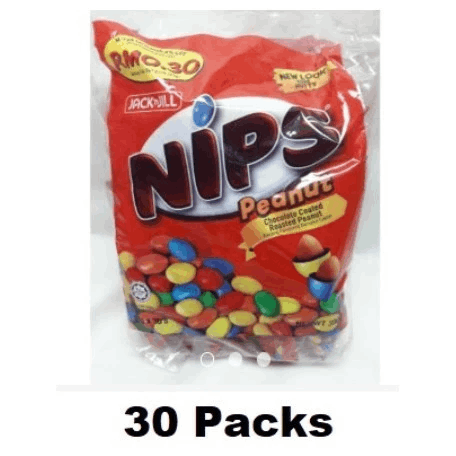 Nips Peanut Chocolate Poly Bag 30pcs