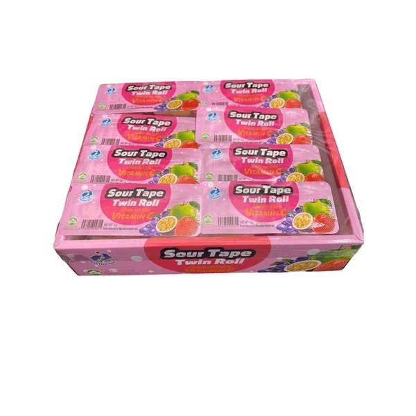 Twinfish Sour Tape Twin Roll With Real Juice Vitamin C 24’s