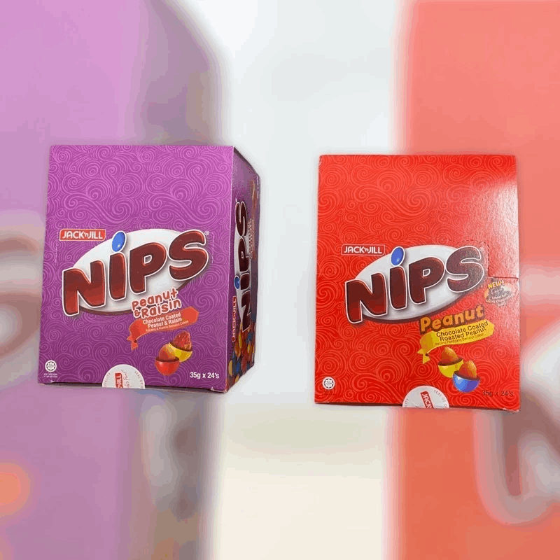 Nips Chocolate Coated Peanut / Peanut & Raisin 24x35g