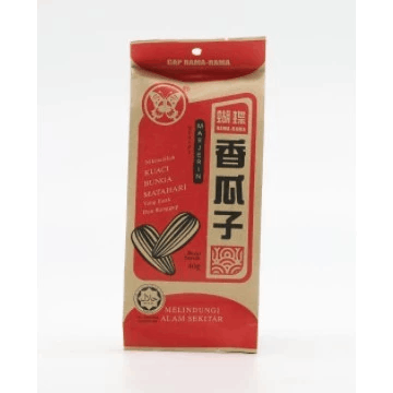 KUACI BUNGA MAJERIN CAP RAMA - RAMA/ KUACI BUNGA/ SUNFLOWER SEDDS/ 蝴蝶香瓜子 40g