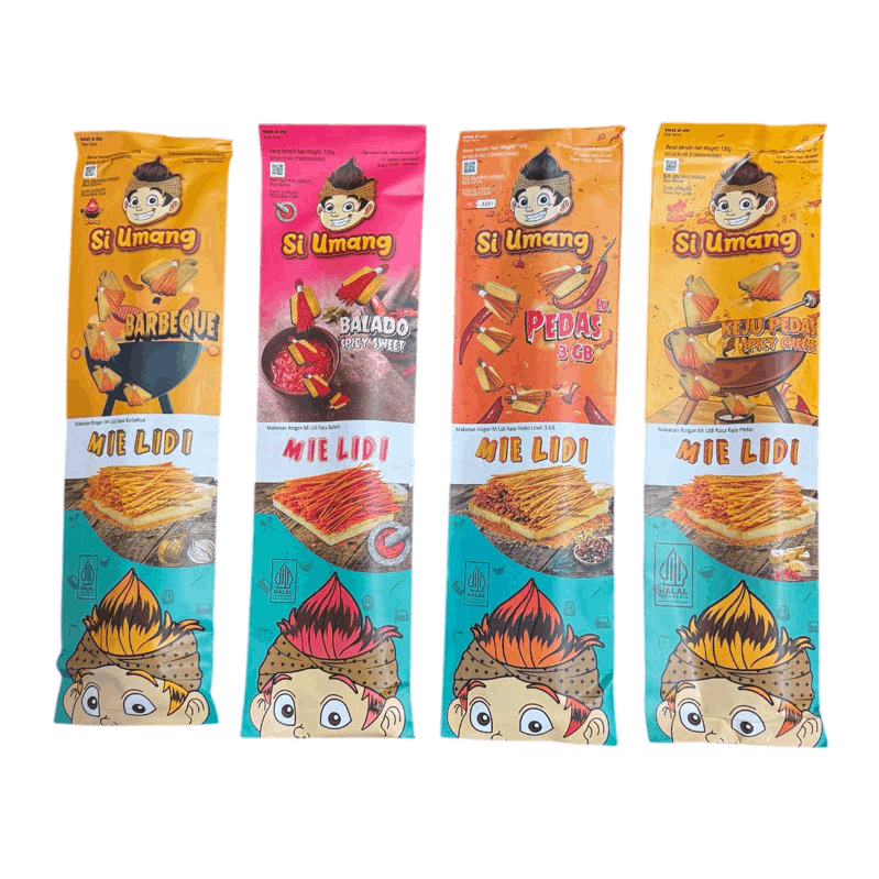 Si Umang Mie Lidi [Keju Pedas | Balado | BBQ | Pedas 3GIGA] 130g