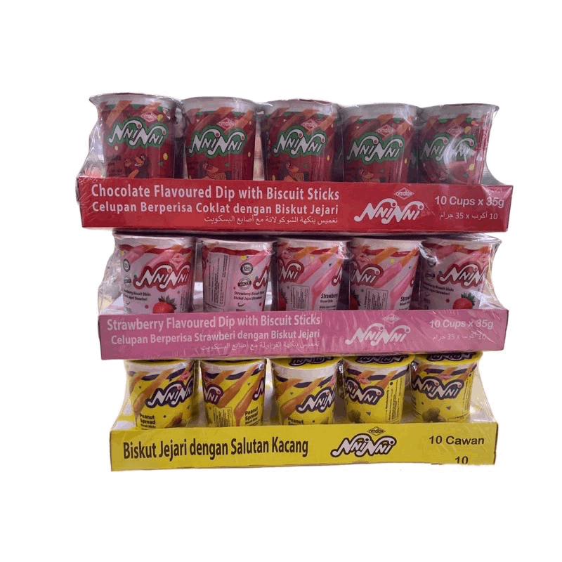CVMallow Nni Nni Dip & Biscuit Stick 35g x 10’s