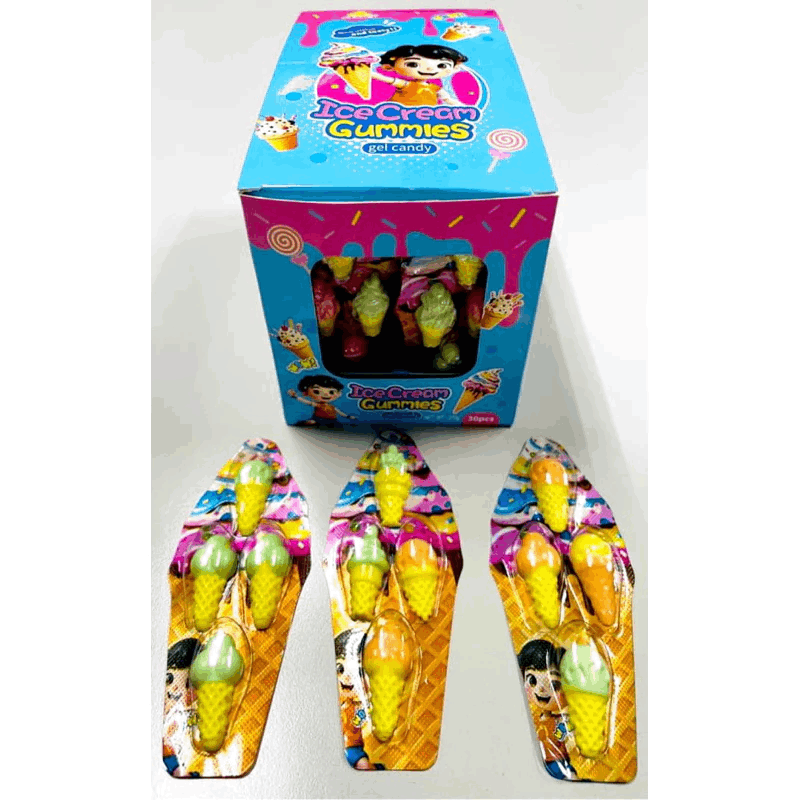 Sanwa Ice Cream Gummies Gel Candy 30’s