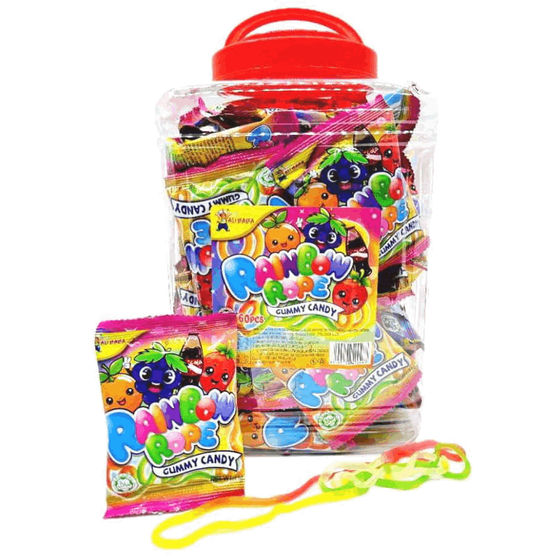 Rainbow Rope Gummy Candy 60’s