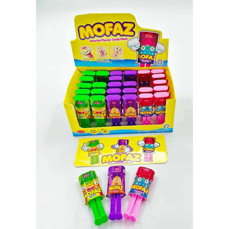 Mofaz Assorted Flavour Candy Paste 30’s