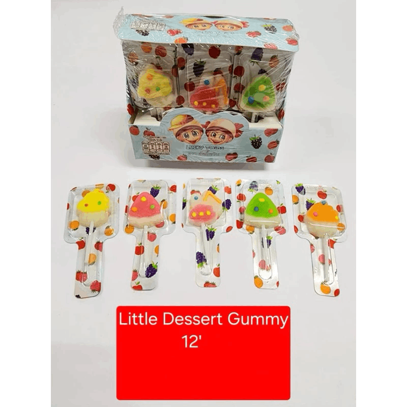 Little Dessert Gummy Lollipop 12’s