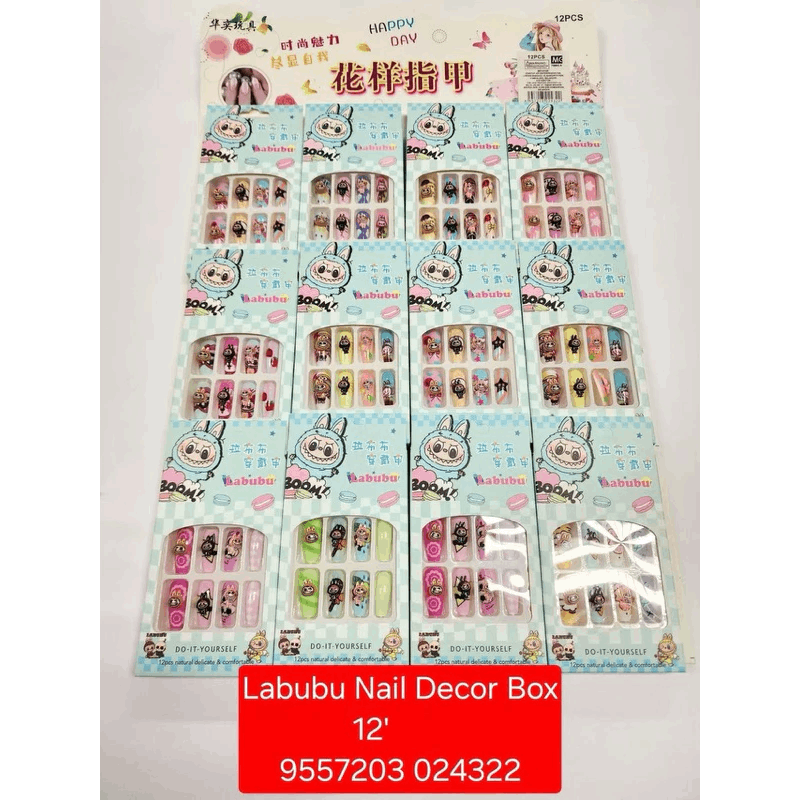 Labubu Nail Decor Box 12’s