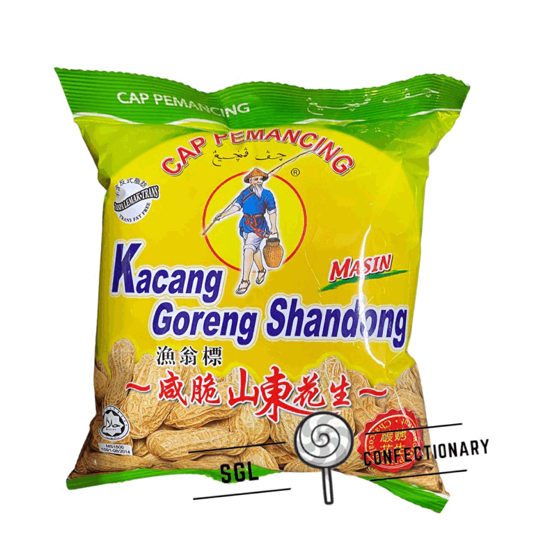 Kacang Goreng Shandong Cap Pemancing 渔翁标咸脆山东花生 115g