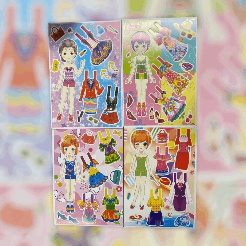 Kad Tukar Baju Paper Doll 40’s