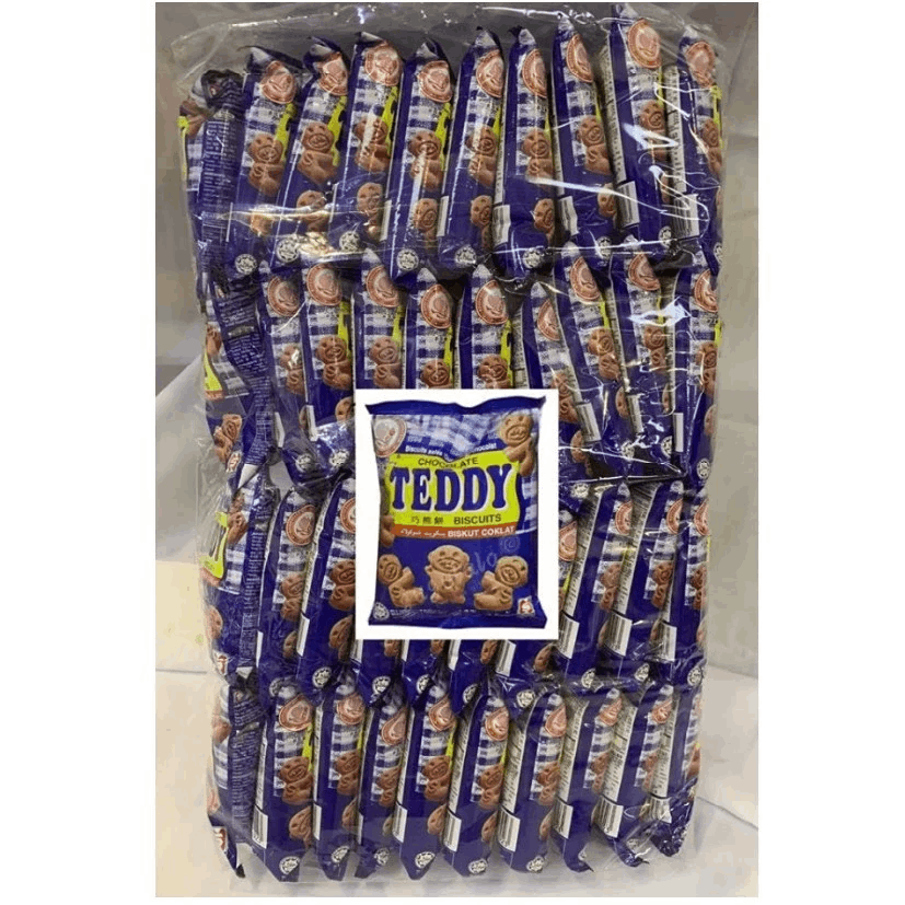 Teddy Chocolate Biscuits (40 Packs x 14g)