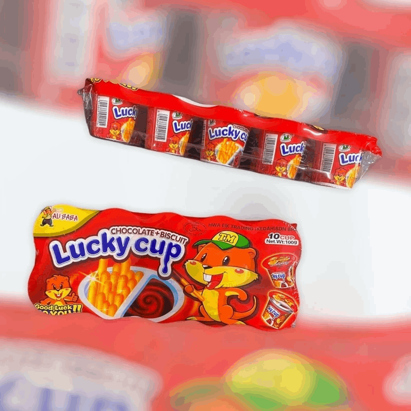 Lucky Cup Chocolate & Biscuits 10’s