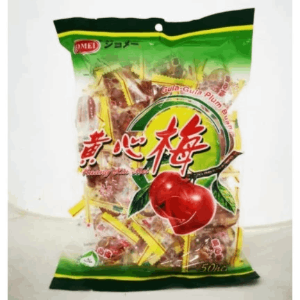 JOMEI GULA-GULA ASAM MEI/PLUM CANDY 黄心梅 50PCS