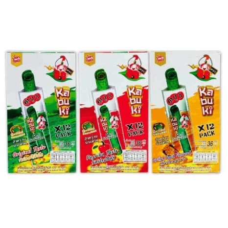 Kabuki Roll Grilled Seaweed 12packs x 3g