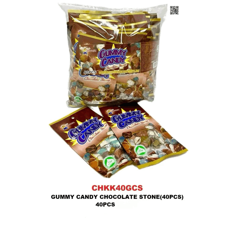 Gummy Candy Chocolate Stone 40’s