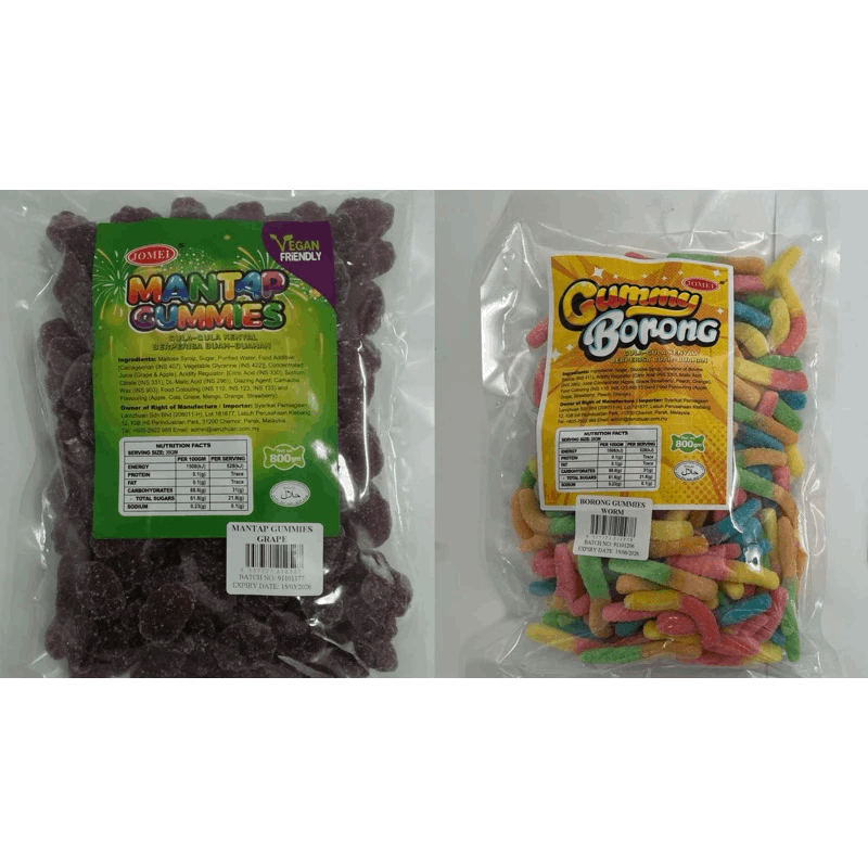 Jomei Oily Snake Gummies | Gummy Borong Worm 800g