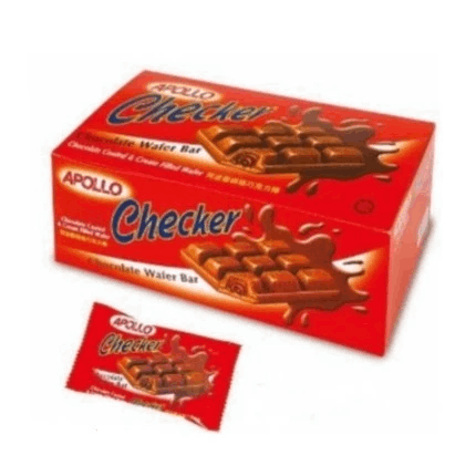 Apollo Checker Chocolate Wafer Bar A1777 24's