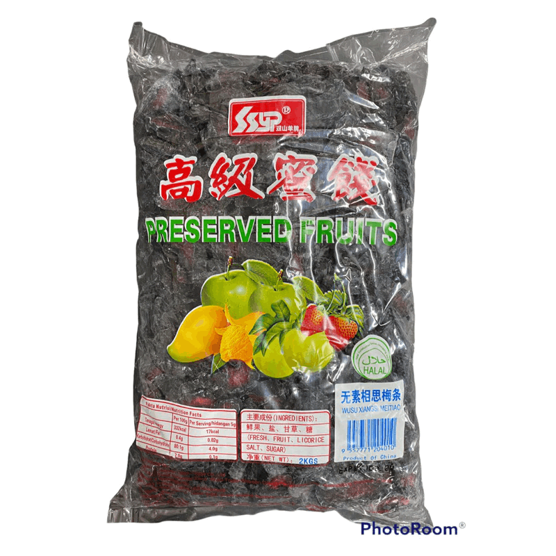 Prune Of Longing | Asam Potong Hitam | 相思梅条 2kg