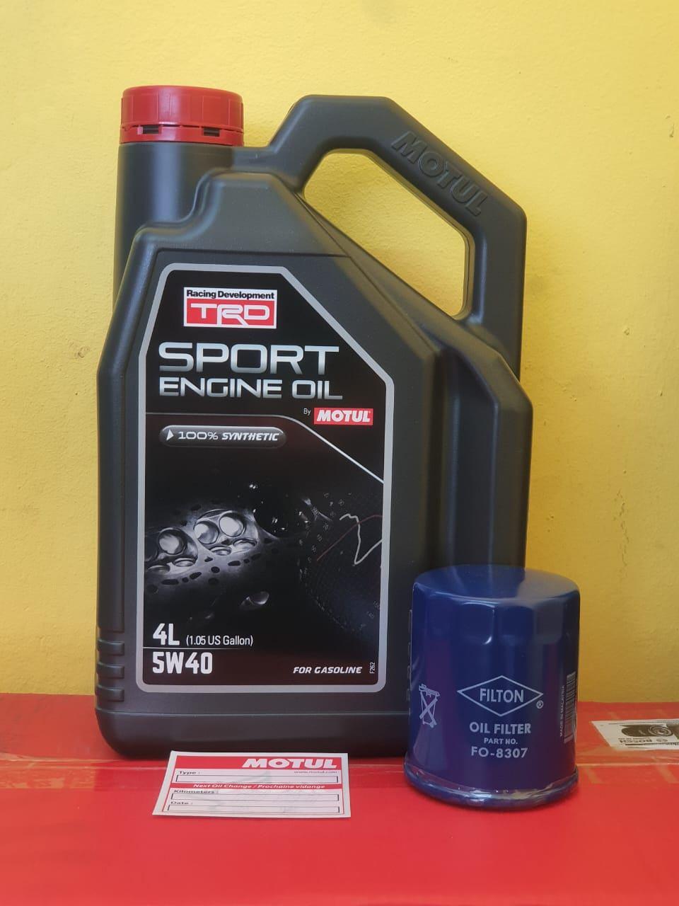 MOTUL TRD 5W40 TRD 4L FULLY SYNTHETIC FOR GASOLINE CAR