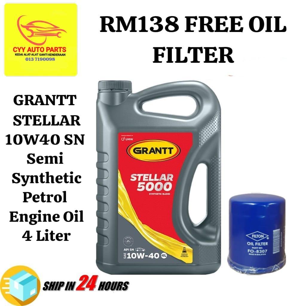 GRANTT STELLAR 10W40 SEMI SYNTHETIC PETROL ENGINE OIL 4 LITER