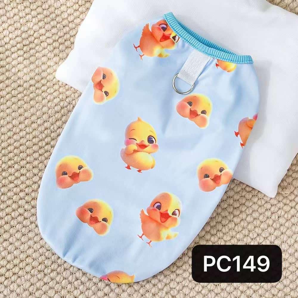 PC149 宠物 居家 小鸭款 背心 | 带牵引环 | 蓝色 (XS-8XL)