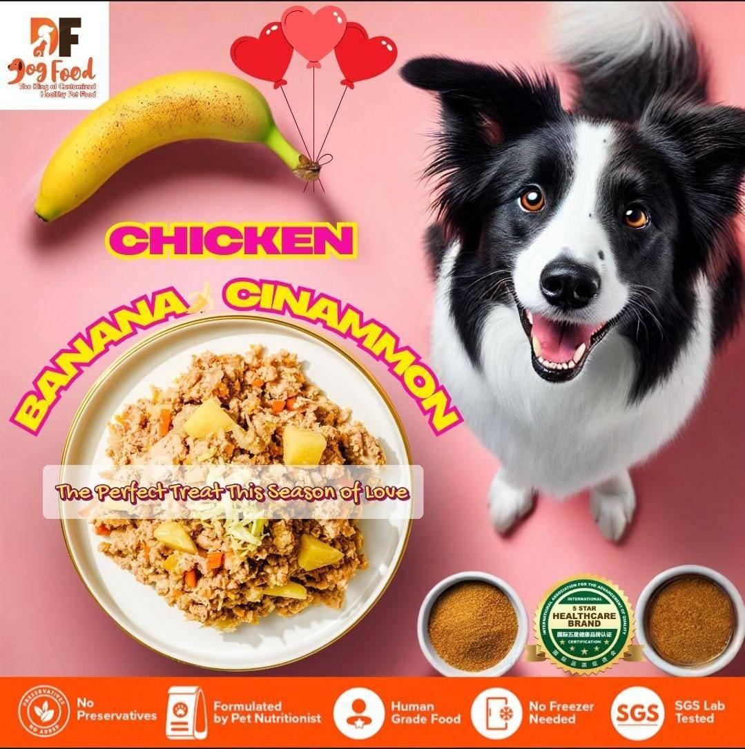 Chicken Banana Cinamon Freshly Cooked Dog Food 150G