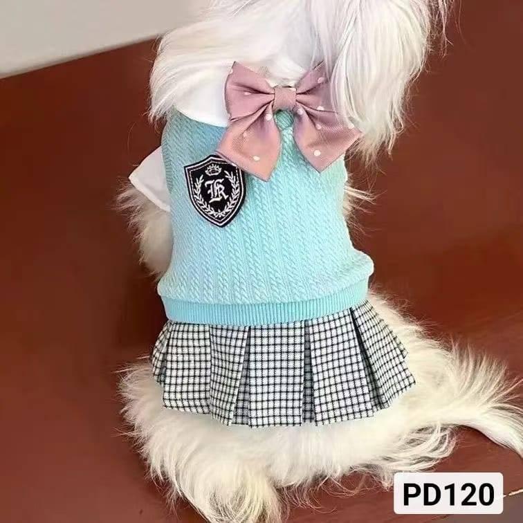 PD120 宠物 JK 学院风 | 制服款 | 两件套 裙子 | 绿色