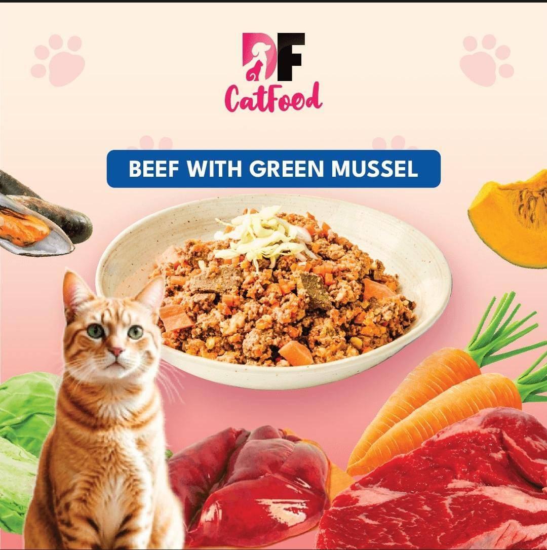 Beef With Green Mussel Freshly Cooked Cat Food 100G