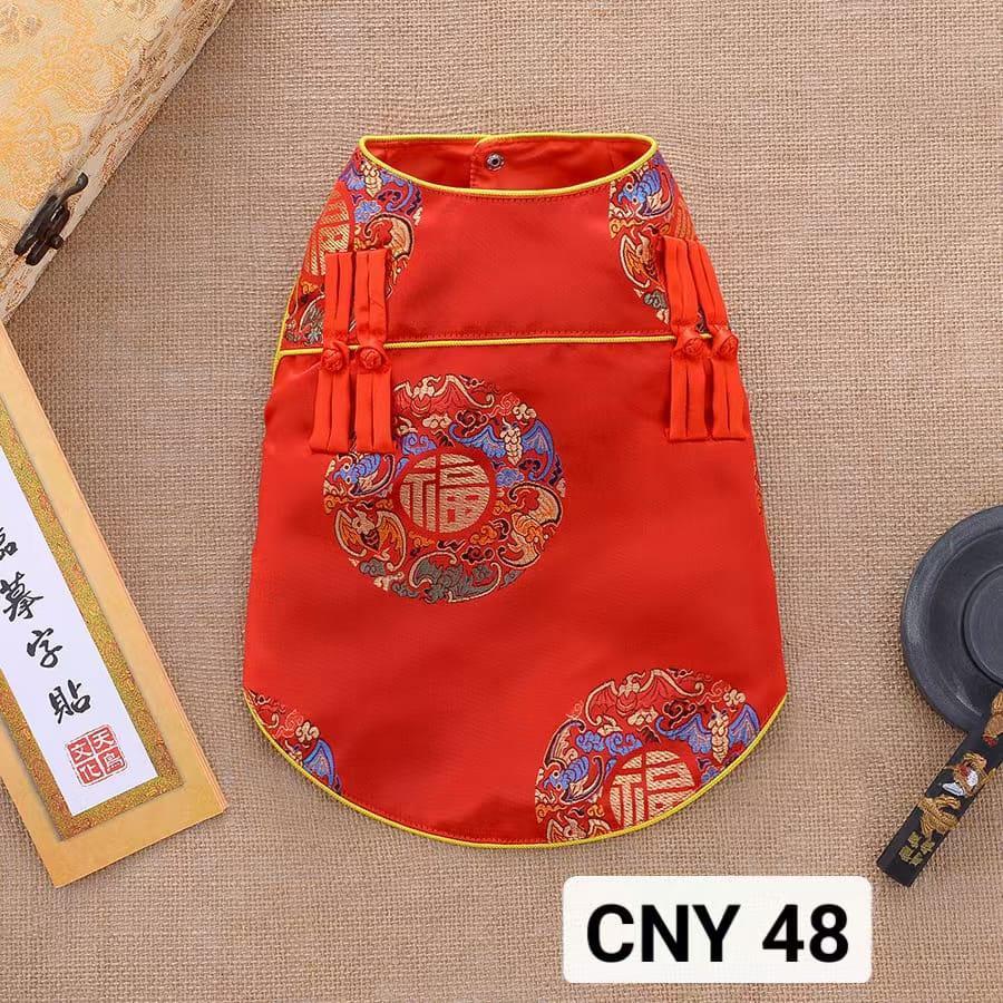 CNY 48 - 唐装 | 无袖 | 红色