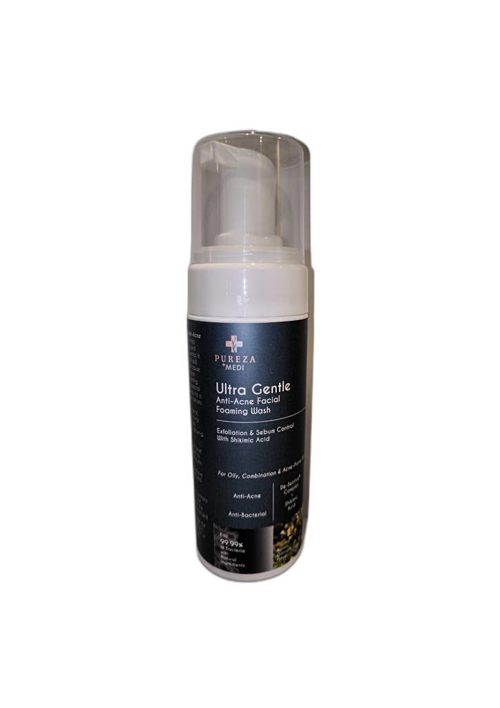 Pureza+ Medi Ultra Gentle Anti Acne Facial Foaming Wash (150ml)